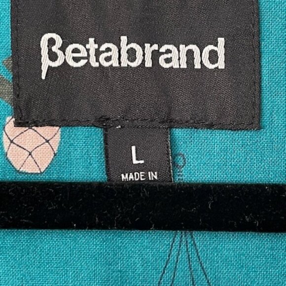 Betabrand Chore Cotton Twill Hooded Coat Khaki Morning Mess Women's Large - Picture 6 of 10